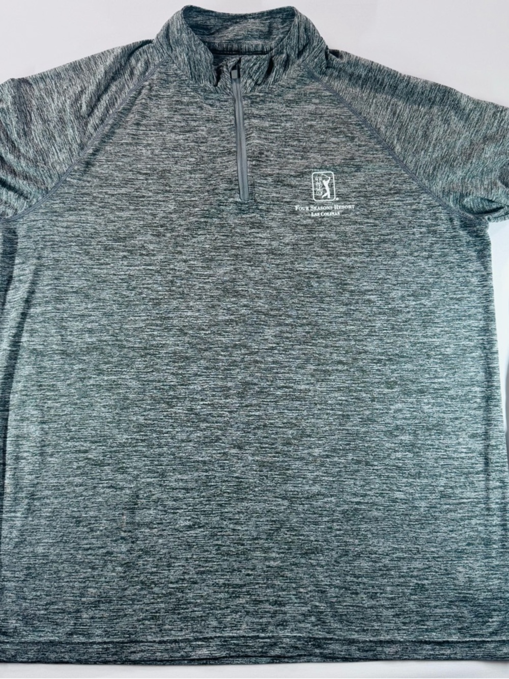 UNDER ARMOUR Men’s HeatGear 1/4 Zip Pullover, Gray, XL, TPC Four Seasons Logo